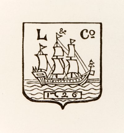 Logo della nave L & Co 1726 usato da Longmans Green and Company da English School