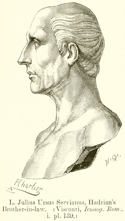 L. Giulio Ursus Serviano, cognato di Adriano (Visconti, Iconog. Rom., i. pl. 139) da English School