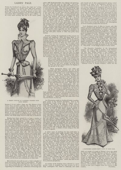 Pagina delle signore (litografia) da English School
