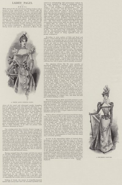 Pagine delle signore, abito (litografia) da English School