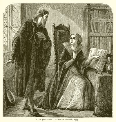 Lady Jane Grey e Roger Ascham, 1553 da English School
