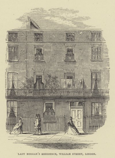 Residenza di Lady Morgan, William Street, Londra da English School