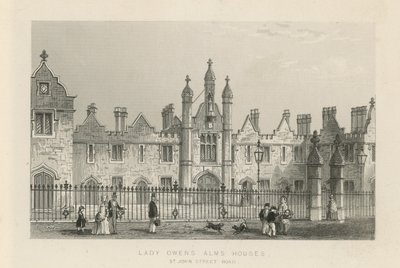 Case di beneficenza di Lady Owen su St John Street Road da English School