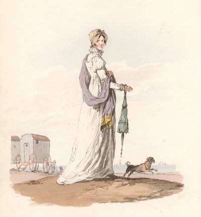 Signora nel suo vestito estivo da English School