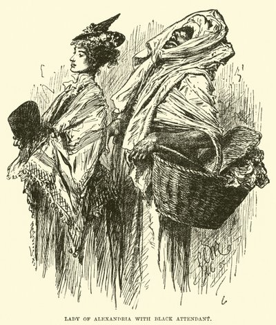 Signora di Alessandria con Attendente Nero da English School