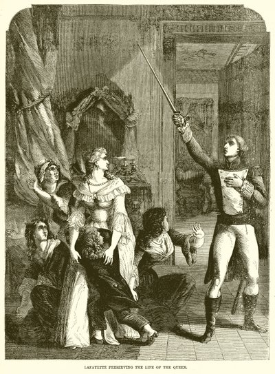 Lafayette che salva la vita della Regina da English School