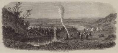 Lago Timsah, a nord di Suez (incisione) da English School