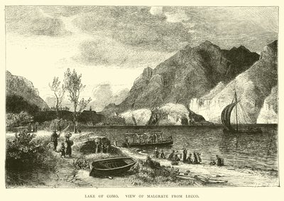 Lago di Como, vista di Malgrate da Lecco da English School