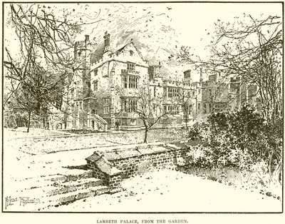 Palazzo Lambeth, dal giardino da English School