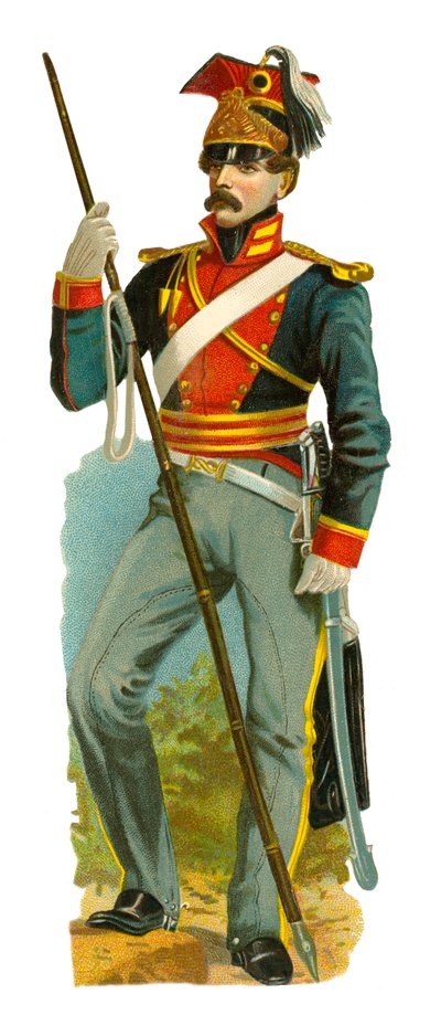 Lanciere, tempo di re Guglielmo IV, 1831-37 da English School
