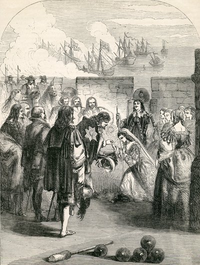 Sbarco della Principessa Enrichetta, illustrazione tratta dalla Storia Illustrata d