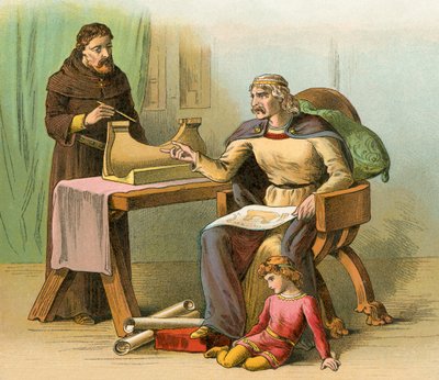 Gli ultimi anni del regno di Re Roberto: Costruzione navale da English School