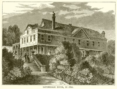 Casa di Lauderdale, nel 1820 da English School