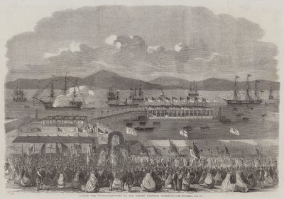 Posa della prima pietra del porto di Albert, Greenock da English School