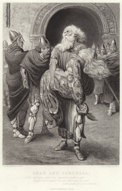 Lear e Cordelia, Re Lear, Atto V, Scena III da English School