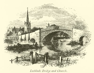 Ponte e Chiesa di Lechlade da English School