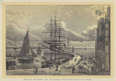 Molo e porto di Leith da English School