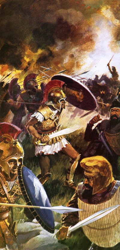Leonida e le sue truppe combattono fino alla fine da English School