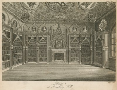 Biblioteca a Strawberry Hill, Londra da English School