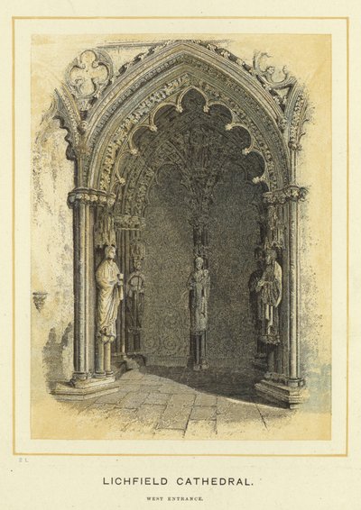 Cattedrale di Lichfield, ingresso ovest da English School