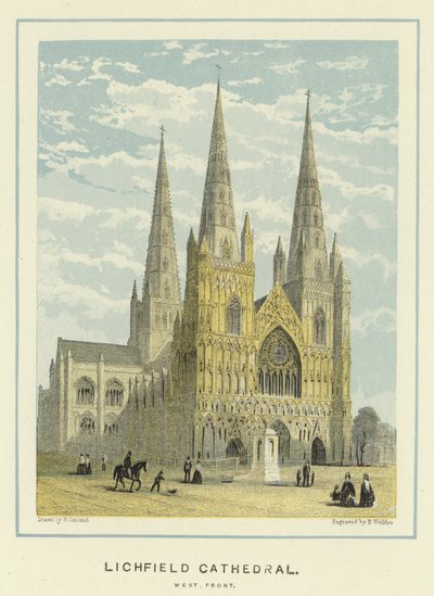 Cattedrale di Lichfield, facciata ovest da English School