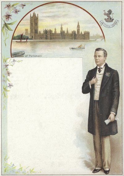 Carta Liebig con Joseph Chamberlain da English School