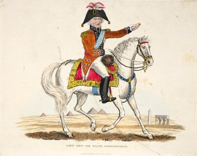 Tenente Generale Sir Ralph Abercrombie, pub. da Richard Evans, inciso da Romney, illustrazione da An Historical Account of the Battle of Waterloo di William Mudford, 1816 da English School