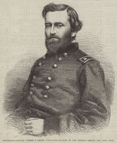 Il tenente generale Ulysses S Grant, comandante in capo degli eserciti federali da English School