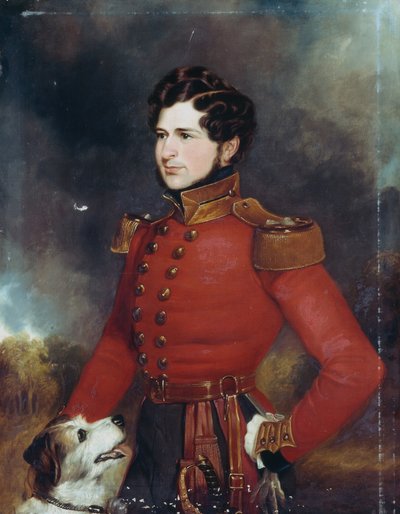 Tenente Edward Hope Smith Bowdich (1822-82) c.1840 da English School