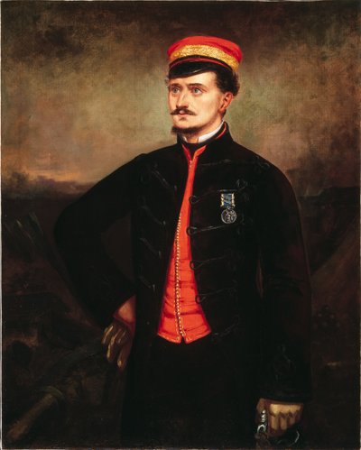 Tenente Thomas Murphy in uniforme informale del Contingente Turco, Crimea, 1857 da English School