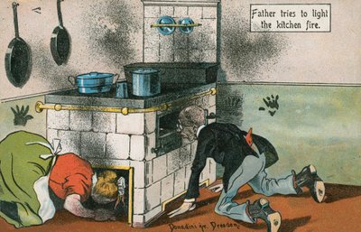Accendere il fuoco della cucina da English School