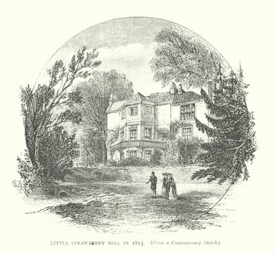 Little Strawberry Hill nel 1813 (incisione) da English School