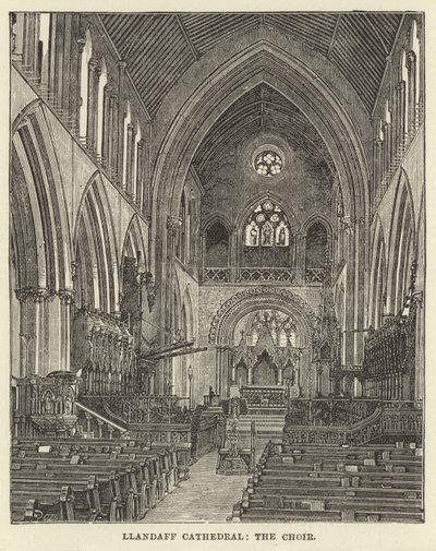 Cattedrale di Llandaff, il coro da English School