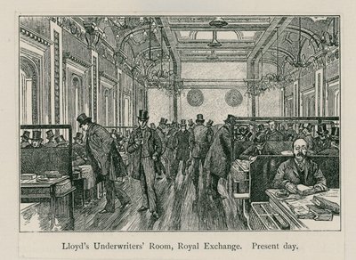Sala degli assicuratori di Lloyds, Royal Exchange da English School