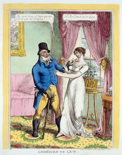 Alloggi da affittare, pub. 1814 da English School