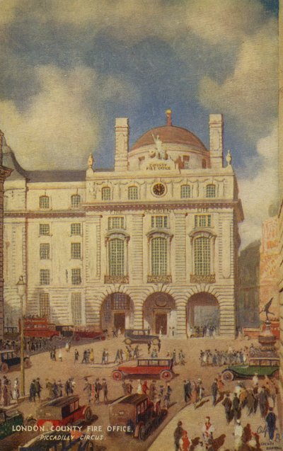 London County Fire Office, Piccadilly Circus da English School