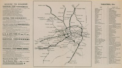 Mappa della metropolitana di Londra da English School