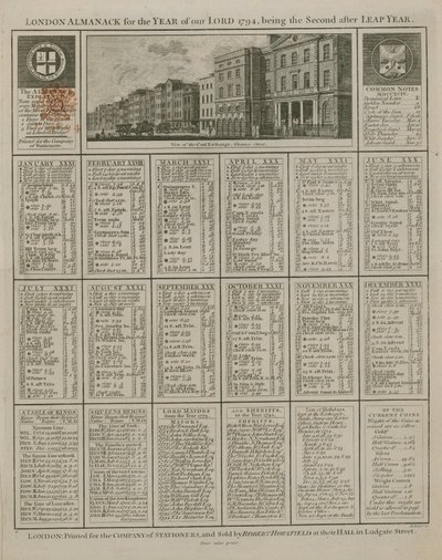 Almanacco di Londra per l