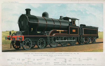 Locomotiva espressa della London and North-Western Railway da English School