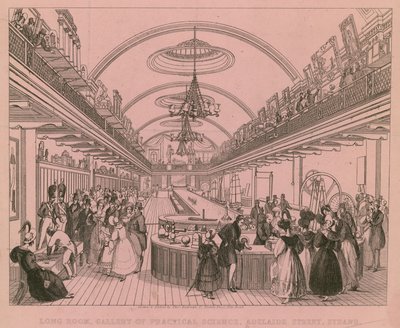 Long Room, Gallery of Practical Science, Adelaide Street, Strand, Londra da English School