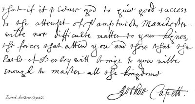 Lord Arthur Capell da English School