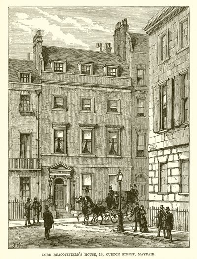 Casa di Lord Beaconsfield, 19, Curzon Street, Mayfair da English School