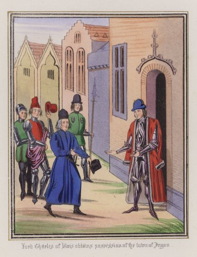 Lord Charles di Blois ottiene il possesso della città di Jugon da English School