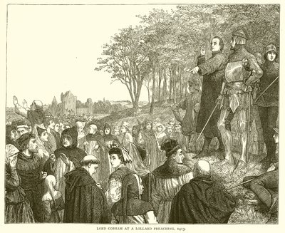 Lord Cobham a una predica lollarda, 1413 da English School