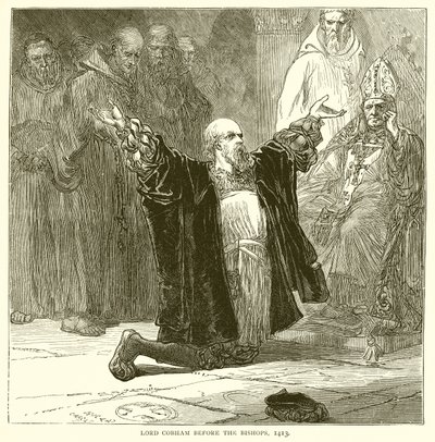 Lord Cobham davanti ai vescovi, 1413 da English School