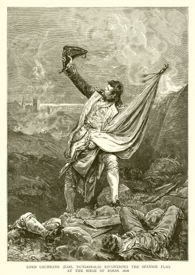 Lord Cochrane (conte di Dundonald) recupera la bandiera spagnola all