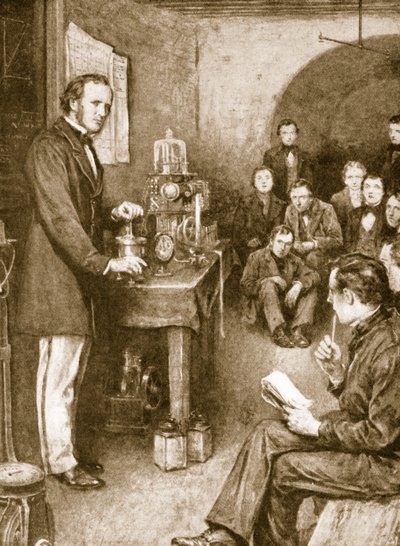 Lord Kelvin iniziò le sue ricerche scientifiche a Glasgow in una cantina di vino che convertì in un laboratorio da English School