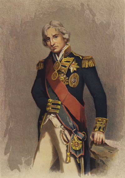 Lord Nelson (litografia a colori) da English School