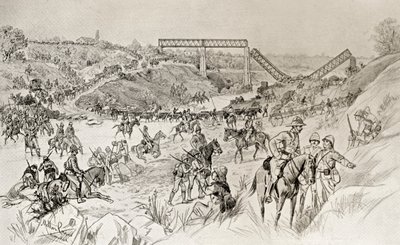 La colonna di Lord Roberts attraversa il Sand River Drift durante la seconda guerra boera, da 