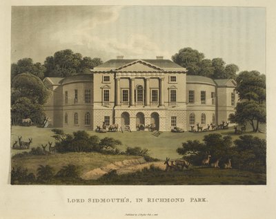 La residenza di Lord Sidmouth a Richmond Park, da 
